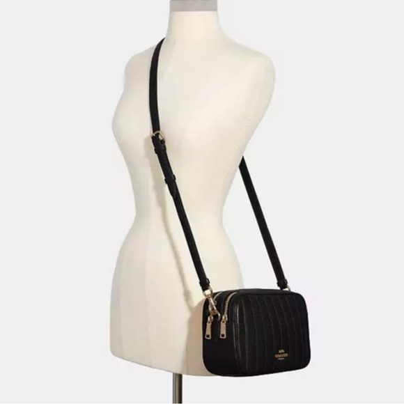 Coach leather Jes crossbody bag linear quilting - Picture 10 of 12